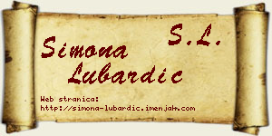 Simona Lubardić vizit kartica